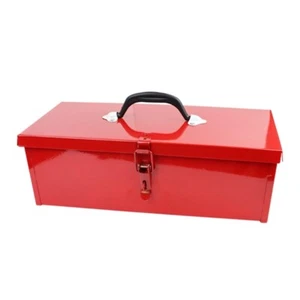 Convenient Iron Tool Storage Box With Metal Clamps For Home And Outdoor Projects - Picture 1 of 8