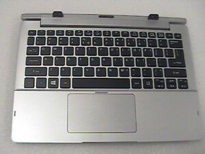 Acer P1YBY Aspire Switch 11 Palmrest Keyboard w/mouse Docking Station Silver