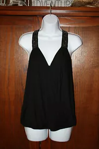 White House Black Market, Womens Black embelished tank, Small, NWT - Picture 1 of 4