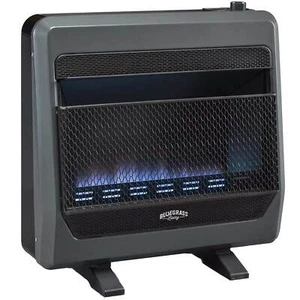 Bluegrass Natural Gas Ventless Blue Flame Space Heater, 30K BTU,T-Stat,B30TNB-BB - Picture 1 of 5