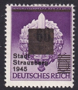 Lokalausgabe Straußberg 60 Pfg gold auf schwarz Mi.Nr. 25 III ungebraucht (1259) - Bild 1 von 2