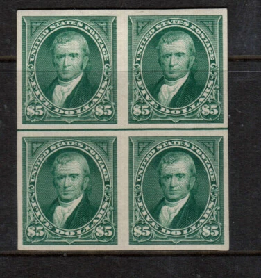 USA #278P5 Extra Fine Mint Imperf Block Plate Proof On Stamp Paper *With Cert.* - Image 1 of 2