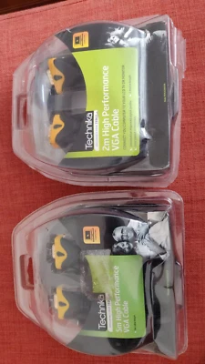 Set of 2 VGA Cables. 1st 5m &2nd 2m High performance - Image 1 of 4
