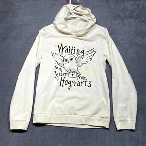 Wizarding World Harry Potter Hoodie Girl 18 Beige Hedwig Owl Little French Terry - Picture 1 of 9