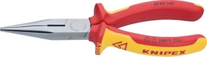 KNIPEX 25 06 160 Spitzzange Flachrundzange Zange VDE verchromt 160 mm - Bild 1 von 3