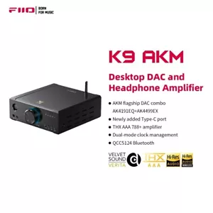 Amplificador de DAC y auriculares de escritorio FiiO K9 AKM AK4191EQ+AK4499EX Bluetooth 5.1 - Imagen 1 de 6