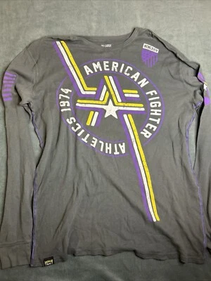 Camisa XXL American Fighter Térmica Manga Larga Gris Foto 1 de 4