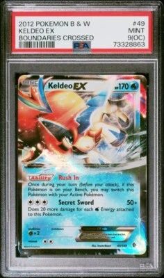PSA 9(OC) 2012 Pokémon Black & White Keldeo EX Boundaries Crossed #49 Mint POP 1 - Image 1 of 2