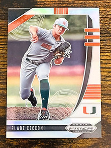 2020 PANINI PRIZM DRAFT PICKS SLADE CECCONI SILVER PRIZM ARIZONA DIAMONDBACKS RC