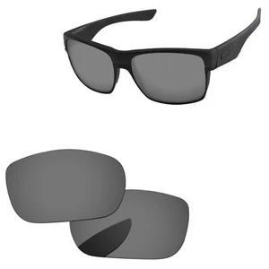 Lenslog Black Iridium Polarized Replacement Lenses for-Oakley TwoFace OO9189 - Picture 1 of 6