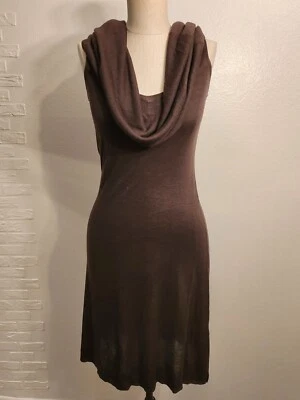 Vertigo Paris Brown Knit Sleeveless Cowl Neck Dress Size Xs - Image 1 of 4