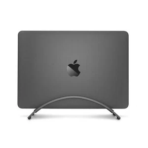BookArc Portable Stand for MacBook Space Grey Vertical Laptop Desk Stand - Picture 1 of 7