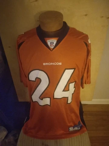 Champ Bailey #24 Denver Broncos NFL Reebok Orange L Football Jersey Cover