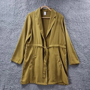ANKO Womens Jacket Size 10 Gold Long Sleeve Anorak Drawstring Waist - Picture 1 of 13