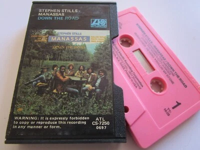 Stephen Stills & Manassas Down The Road Atlantic ATL CS Pink Tape Cassette Album - Image 1 of 4