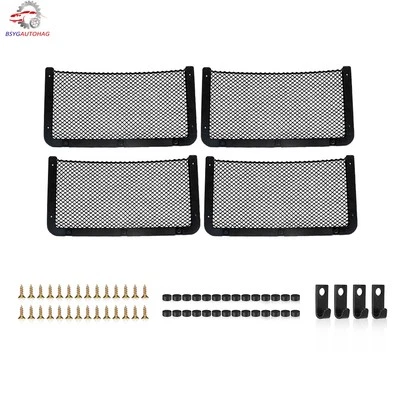 BSYG-AUTOHAG222 4 Pcs Storage Nets 42CM×21CM For Campervans Elastic Trunk Storage Bag UK