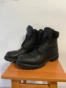 Timberland Primaloft 400 Gram Men Black Hype Y2K Leather Boots Size 9 - Picture 1 of 8