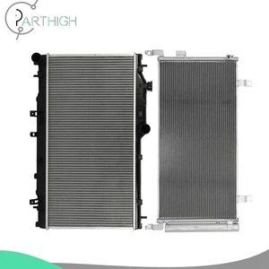 For 2015-2018 Hyundai Sonata Car Aluminum Radiator and A/C Condenser Cooling Kit - Bild 1 von 12