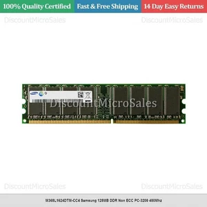 M368L1624DTM-CC4 Samsung 128MB DDR Non ECC PC-3200 400Mhz - Picture 1 of 1