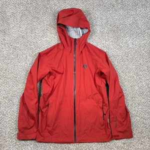 Black Diamond StormLine Stretch Regen Shell Jacke Herren Medium Orange Rot Kapuze - Bild 1 von 18