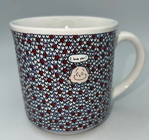 I Love You A Lot Becher blau rot Herzen Kaffeetasse Tasse Dale Recyclingpapierprodukte - Bild 1 von 5