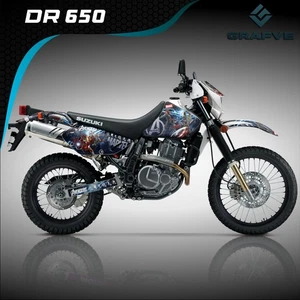 Dr650 Dr 650 kit decals graphics Suzuki Stickers Supermoto CUSTOM Mx Enduro - Bild 1 von 4