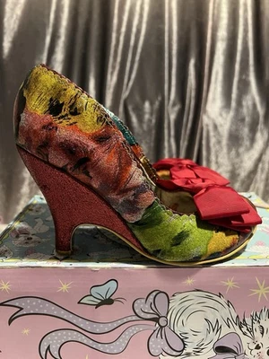 Irregular Choice Size 5 Multicoloured Floral Shimmer “Petal Fever” Abstract Heel - Image 1 of 4