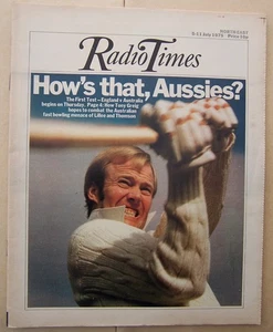 Radio Times/1975/Tony Greig/Lillee and Thomson/Ken Dodd/Ben Hall/Jon Finch/ - Picture 1 of 6