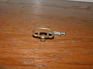 Perilla de gabinete de cajón de herrajes antiguos de latón provincial francés MCM - Imagen 1 de 4