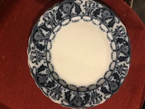 Plato Inglés Royal Wedgwood Porcelana Flujo Azul Arabia 10 1/4" - Imagen 1 de 3