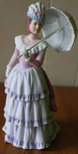 Vintage Homco Home Interiors Victorian Porcelain Doll Figurine 1431 - Picture 1 of 9