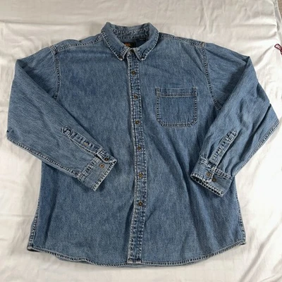 Route 66 Shirt, Mens SZ: L, Blue Denim,Long Sleeve,Button Down, 100% Cotton - Image 1 of 4