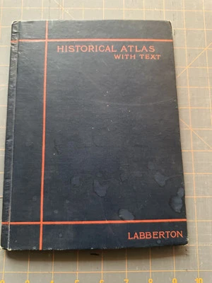 Historical Atlas Antique Book by Robert Labberton Hardcover Eighth Edition 1885 Foto 1 de 4