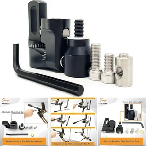 Sunya Tiro con l'Arco Arco Stabilizzatore Fibra di Carbonio 8'10'12'15' Sistema di Ammortizzazione - Foto 1 di 9