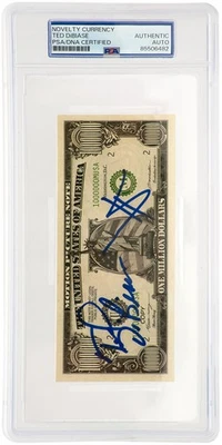 Ted DiBiase Signed ($1M) One Million Dollar Novelty Bill - (PSA Encapsulated) - Image 1 of 2