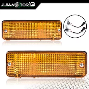 1 par de luces de señal de giro izquierda y derecha de plástico aptas para camioneta Toyota 1984-89 - Imagen 1 de 9