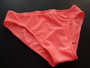 Traje de baño personalizado para hombre Coral Naranja Spandex ropa interior calzoncillo S M L o X EE. UU. - Imagen 1 de 2