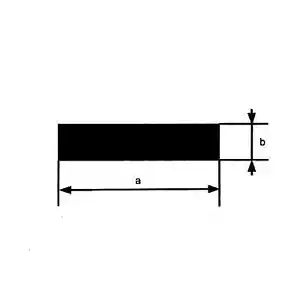 Edelstahl Flachstahl Bandstahl roh V2A 1.4301 Länge frei wählbar bis 60 cm - Bild 1 von 1