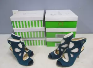 C. WONDER women's high heel suede PEACOCK shoe size 9 M NEW - Picture 1 of 4