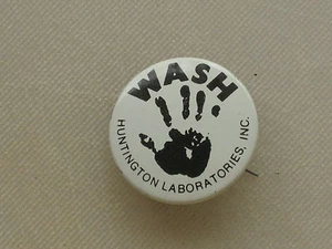 Pinback Button WASH - Huntington Laboratories Inc. - Bild 1 von 1