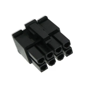 8 Pin Buchse ATX EPS Netzstecker Buchse schwarz + 8 Buchse Pins UK MacroMods - Bild 1 von 2