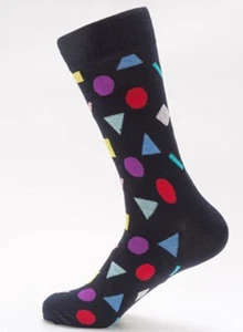 Deep Blue Primary Design Socks Novelty Unisex 6-12 Crazy Fun SF81 - Picture 1 of 1
