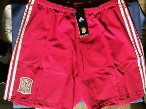 Spain National Football Team 2013-15 Player Grade Home Shorts by Adidas - BNWT - Picture 1 of 6