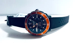 ALPINA SEASTRONG HOROLOGICAL ALARM ORANGE BLACK RUBBER SMART WATCH AL-282LBO4V6 - Picture 1 of 13