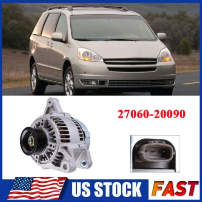 ALTERNADOR PARA TOYOTA SIENNA V6 1998-2003 3,0 L 1999 2000 2001 2002 27060-20090 Foto 1 de 4