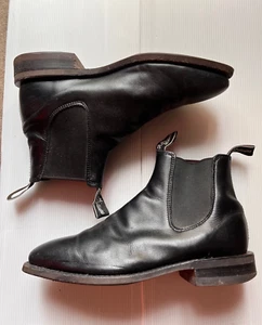 RM Williams Comfort Craftsman Boots - Size AU 7.0 - Black Reg G width - Picture 1 of 5