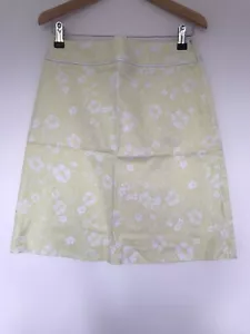 Mexx Womens Yellow Floral Print Pre-Owned Skirt Size 10 - Picture 1 of 9