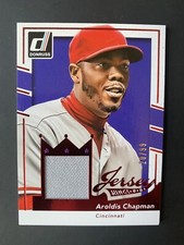 2016 Panini Donruss Jersey Kings RED #20/99 Aroldis Chapman #JK-AC