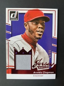 2016 Panini Donruss Jersey Kings RED #20/99 Aroldis Chapman #JK-AC