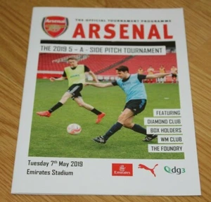 2019 5-A-Side Pitch Tournament 7th May 2019 Arsenal Programme - Picture 1 of 4